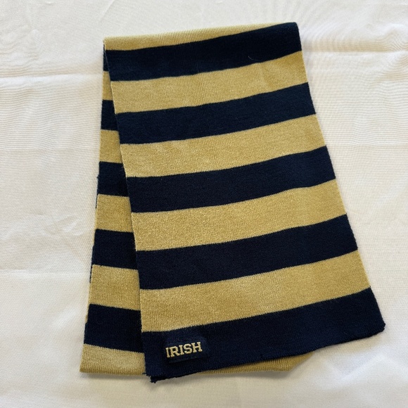 adidas Other - Adidas Notre Dame Navy & Gold Scarf